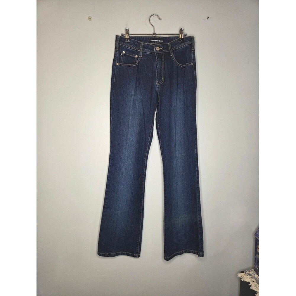 Express Women's Dark Blue Bootcut Jeans, Sz 5/6